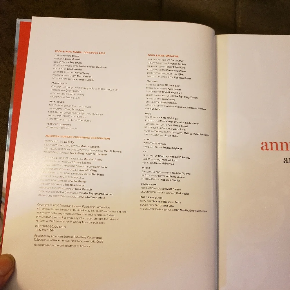 food‎ & Wine Annual Cookbook 2010